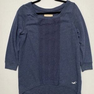 Hollister Lace 3/4 Sleeve Sweater